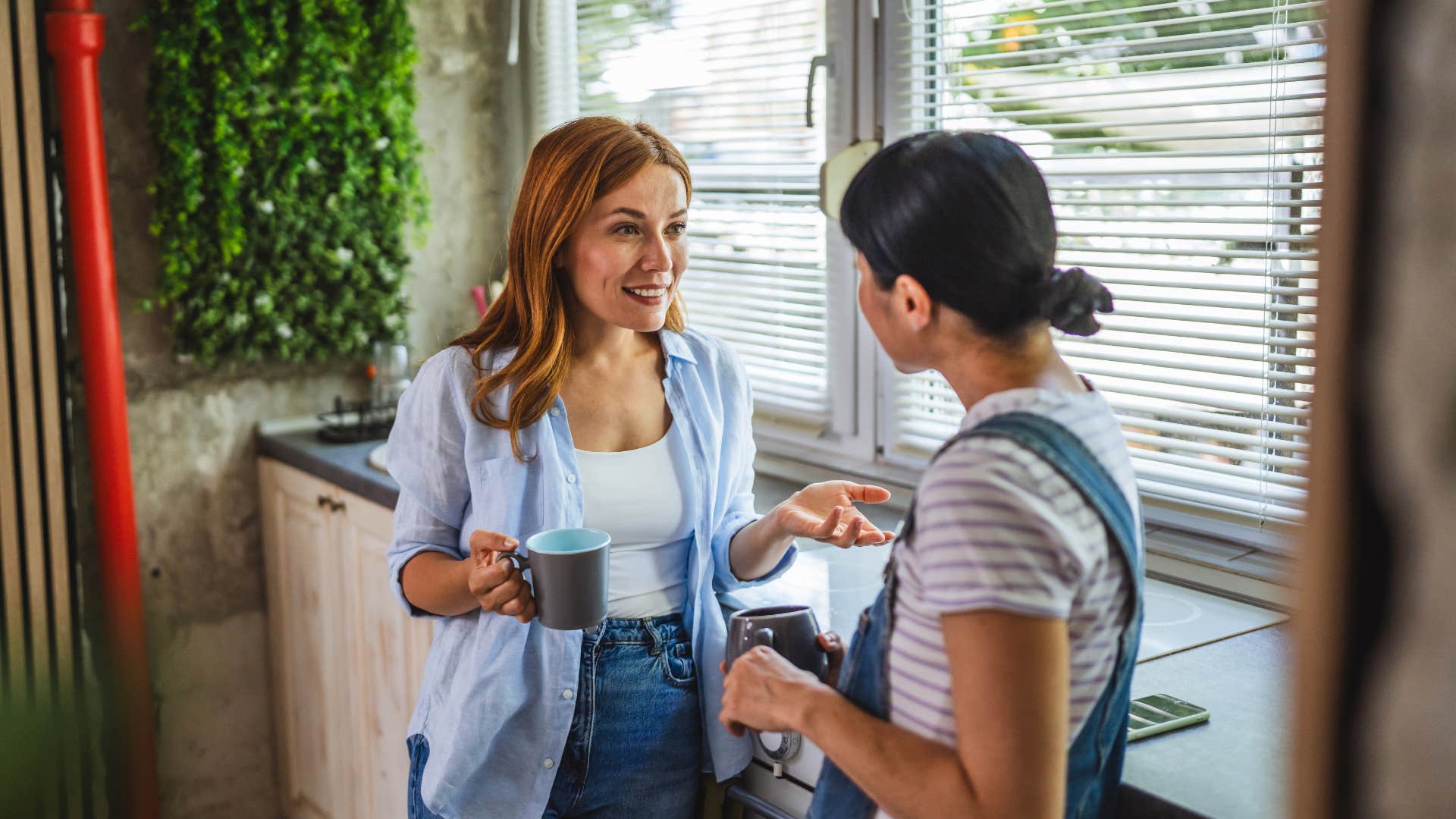 woman who sees the world the same as her friend as it's the way they shape each other
