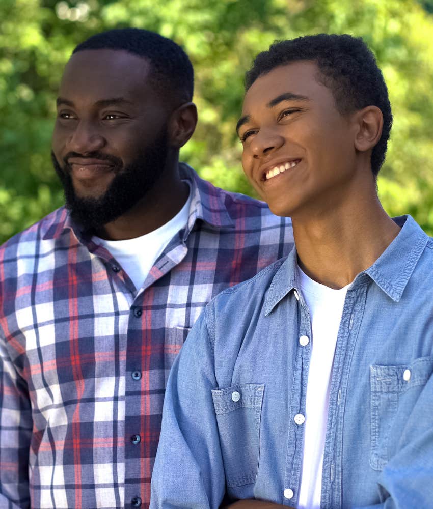 Parent shares calm moment with kid