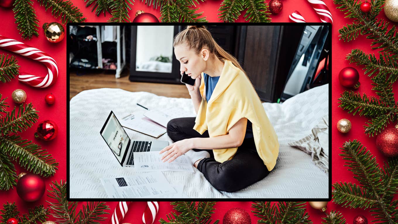 why the holidays and the end of the year are the ideal time for a job serch woman job hunting during the holidays