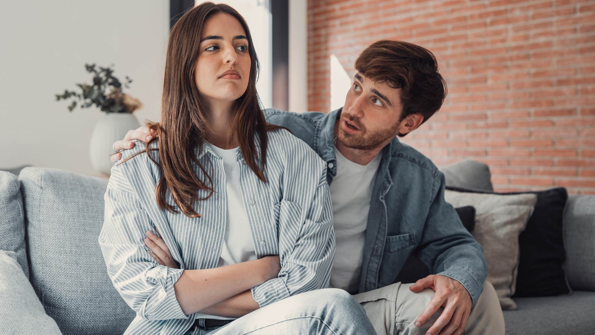 woman being overly critical of upset husband