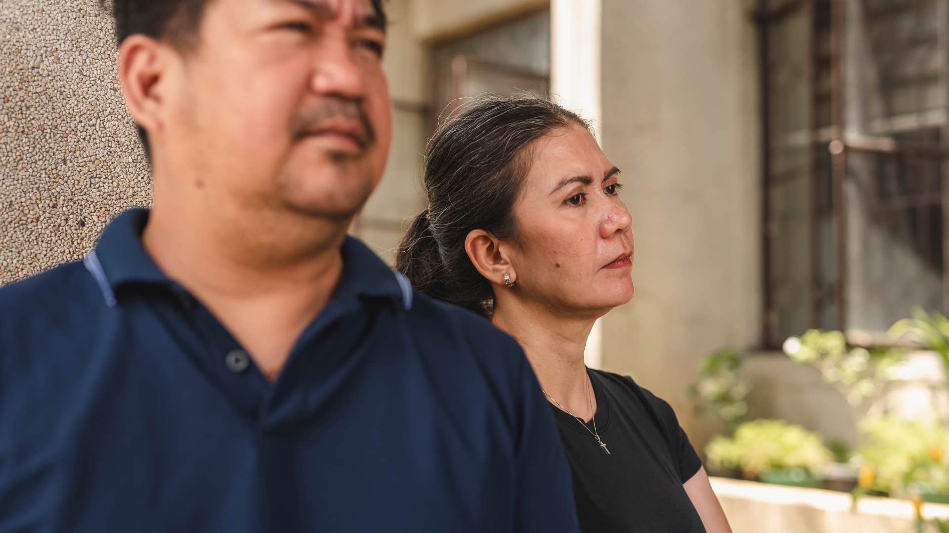 Man who's stopped paying attention to his wife.