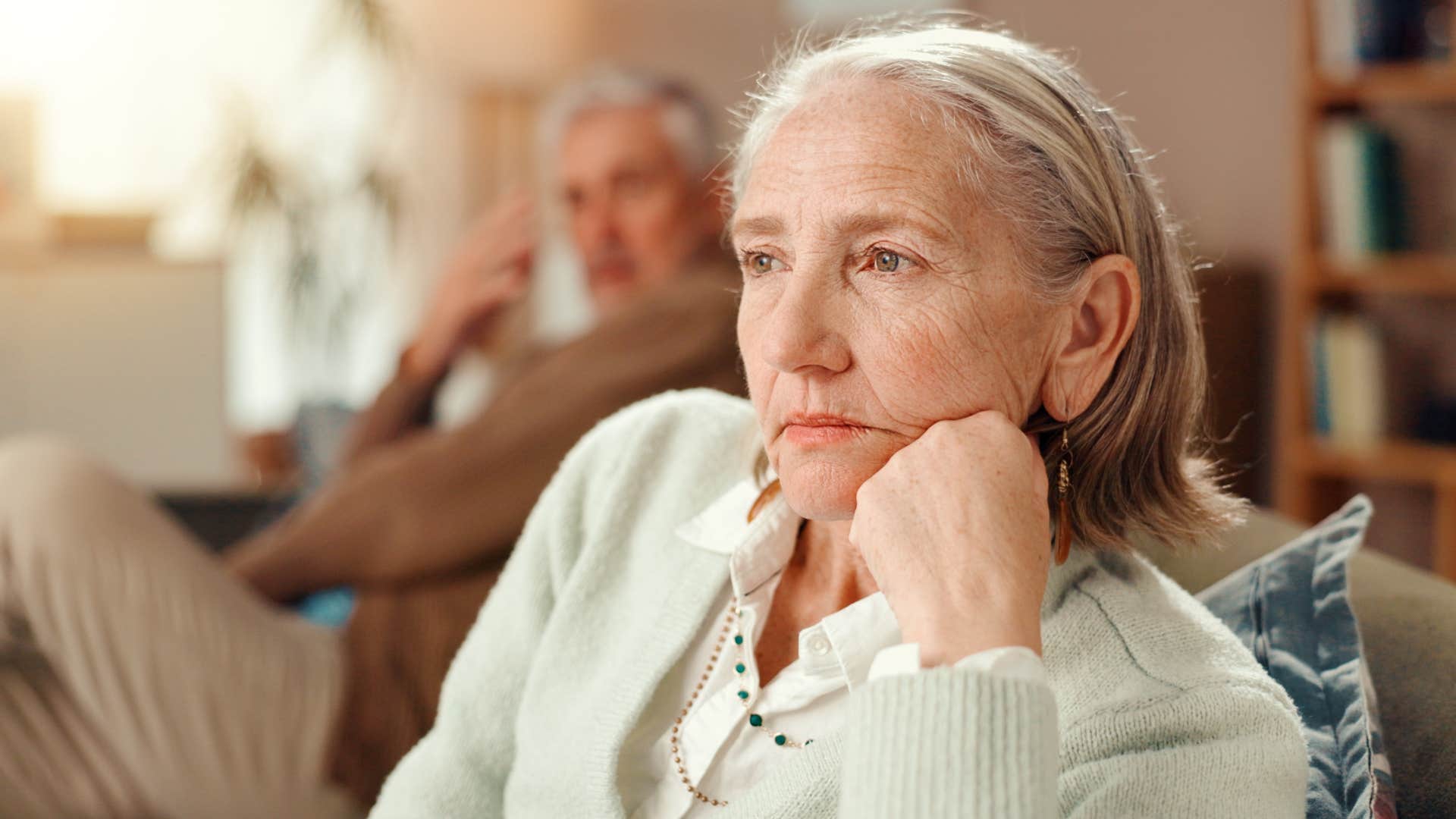 woman avoiding conflict and confrontation at home