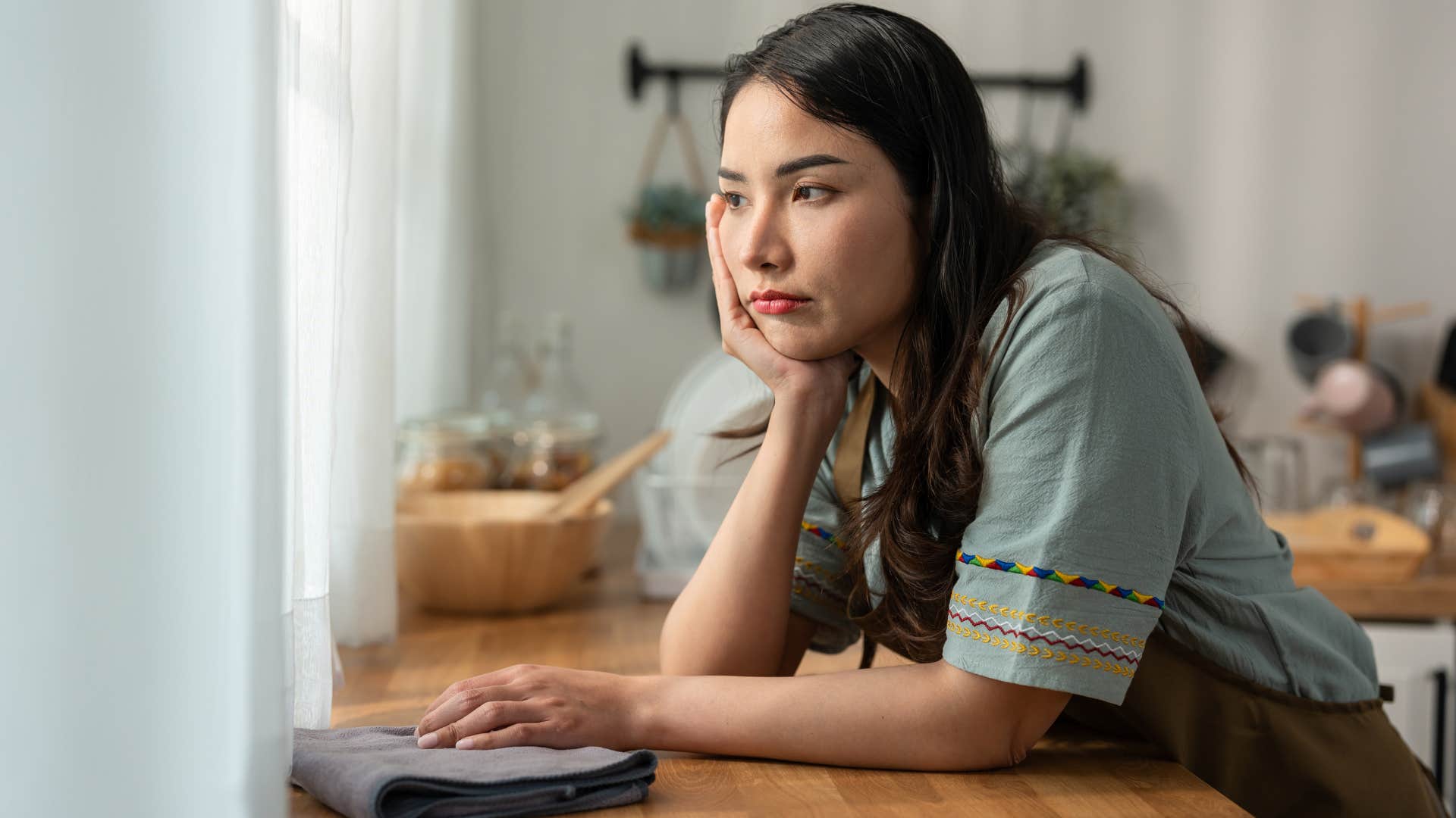 stressed woman struggling with her identity
