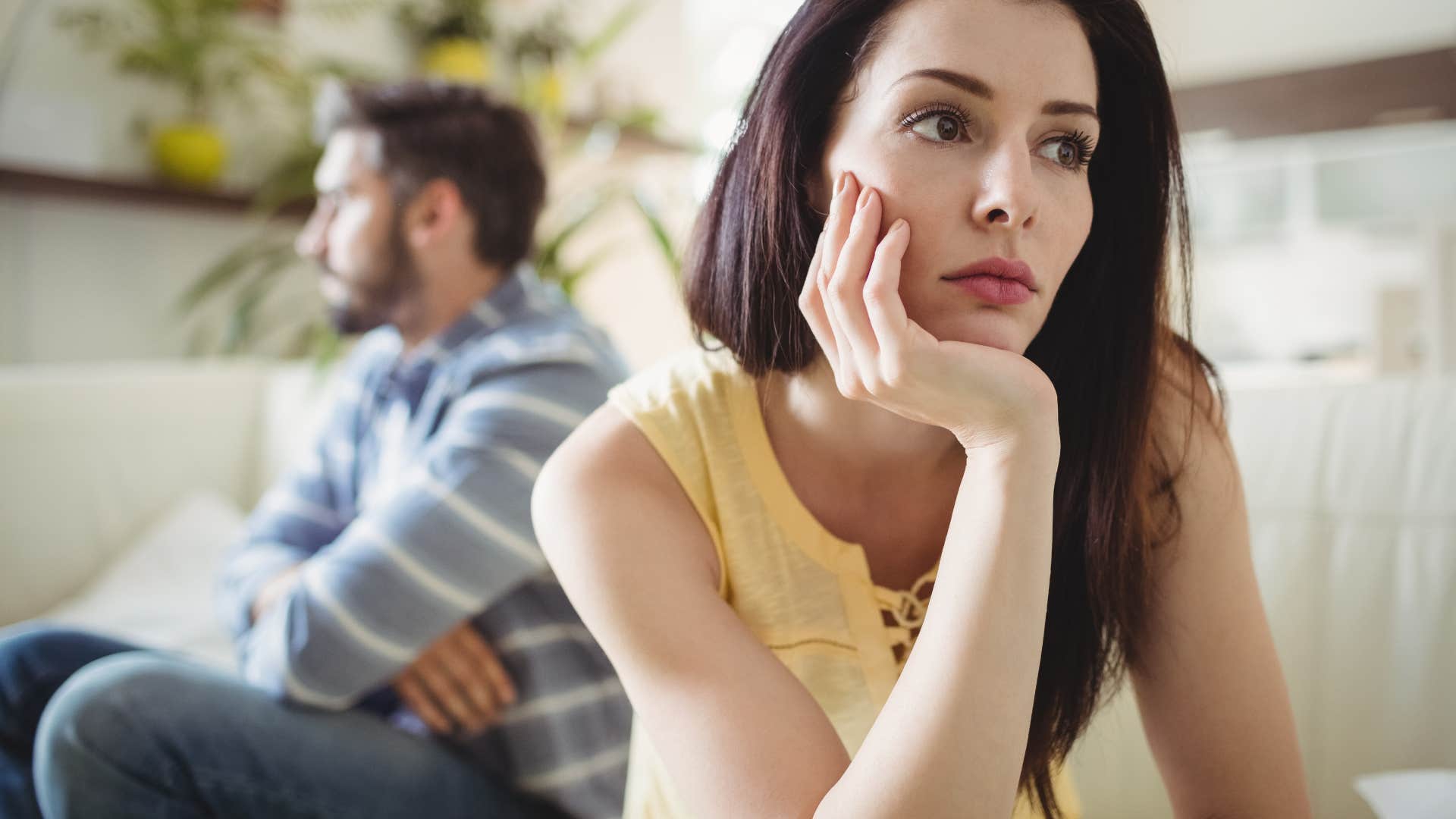 women who feel trapped in their marriage often appear unfazed by husband