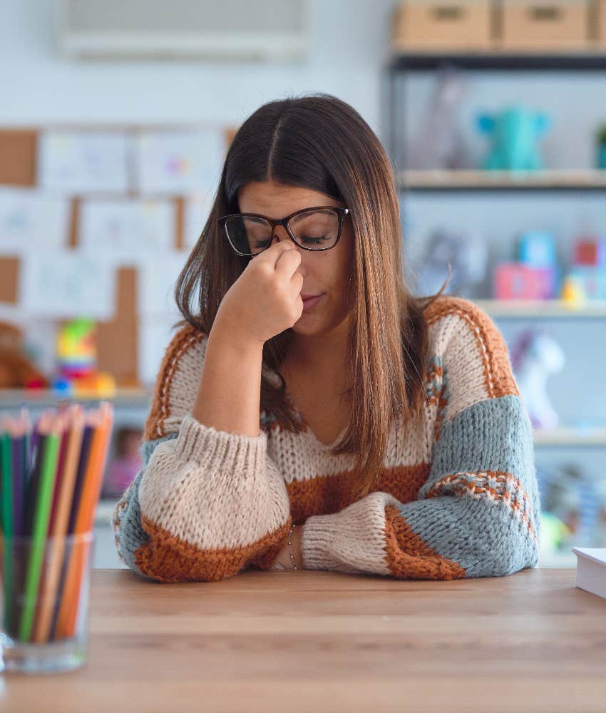teacher worried about losing job