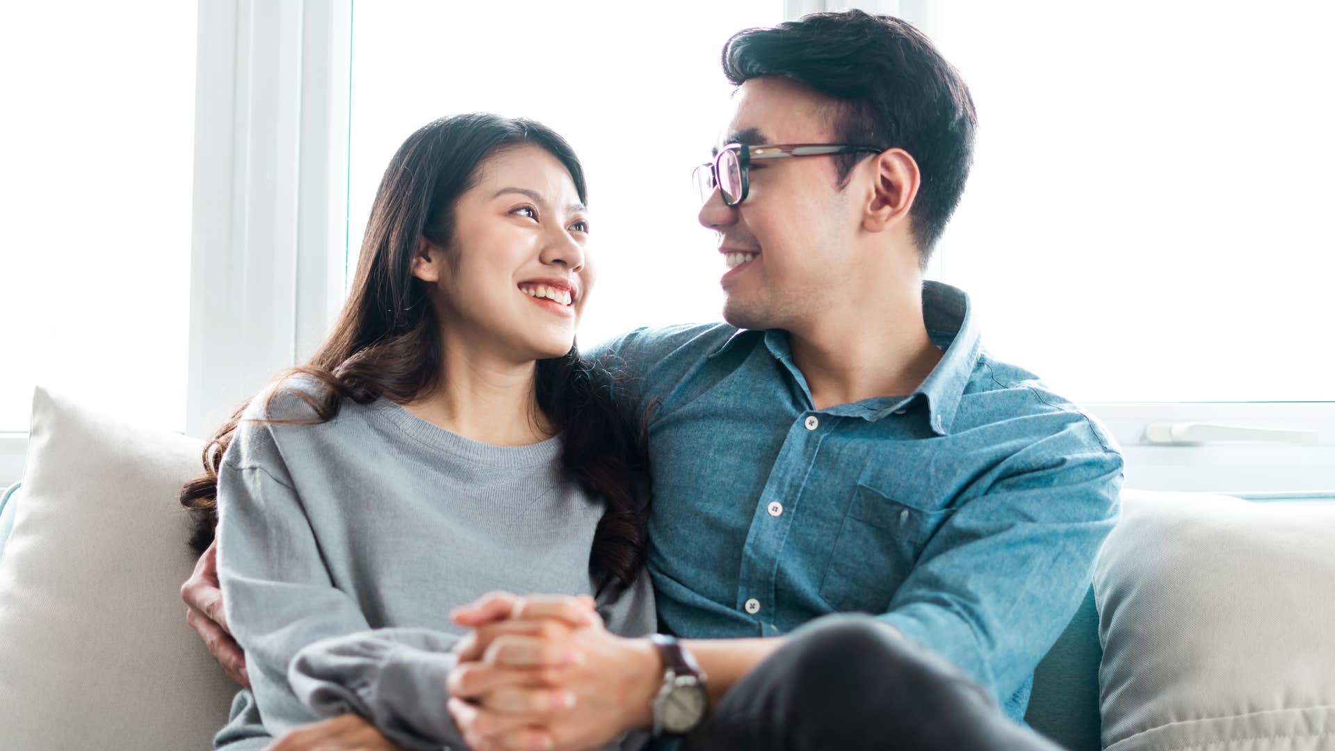 Couple mature enough to talk about lasting love