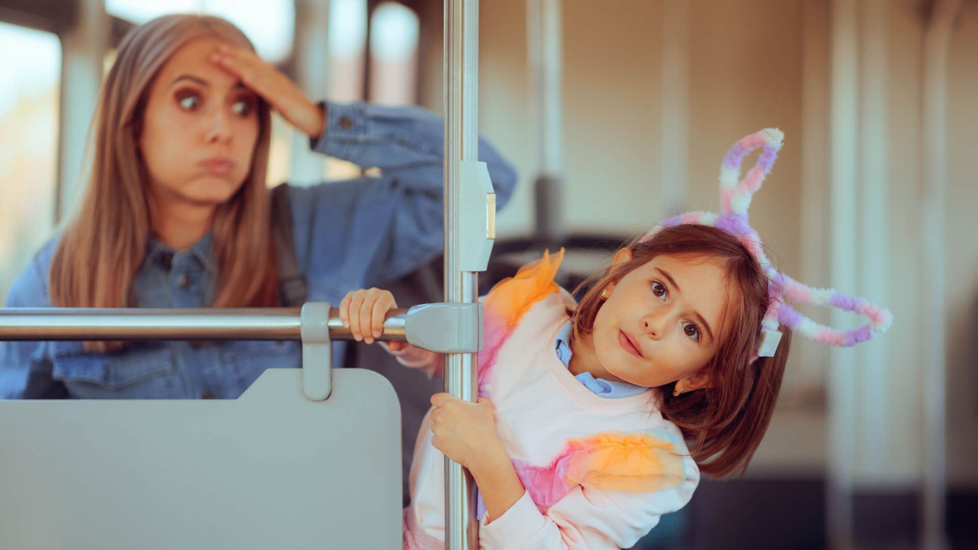 mom getting worried about kid 