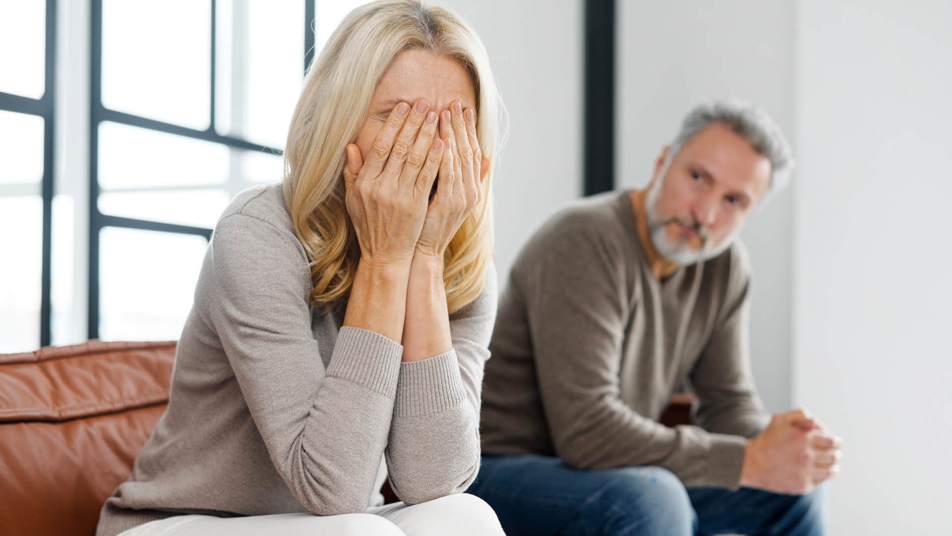 woman upset from relationship patterns with husband