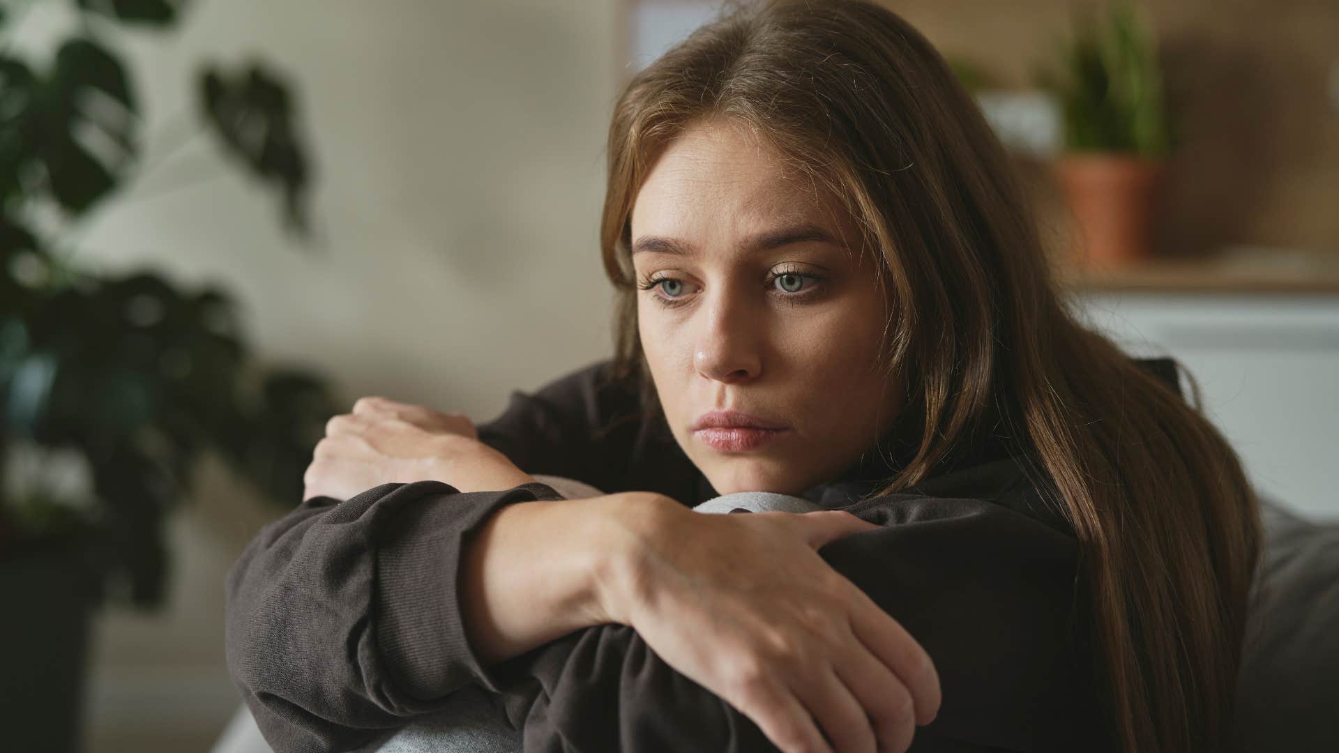 woman thinking about her mood
