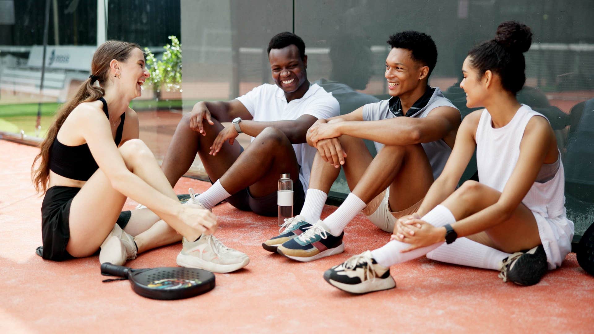 woman changing her personality with different friend group