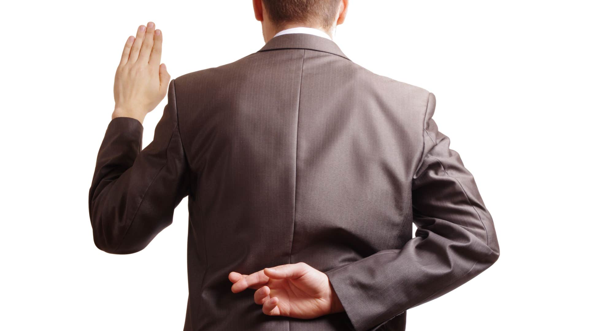 man not following through on a promise