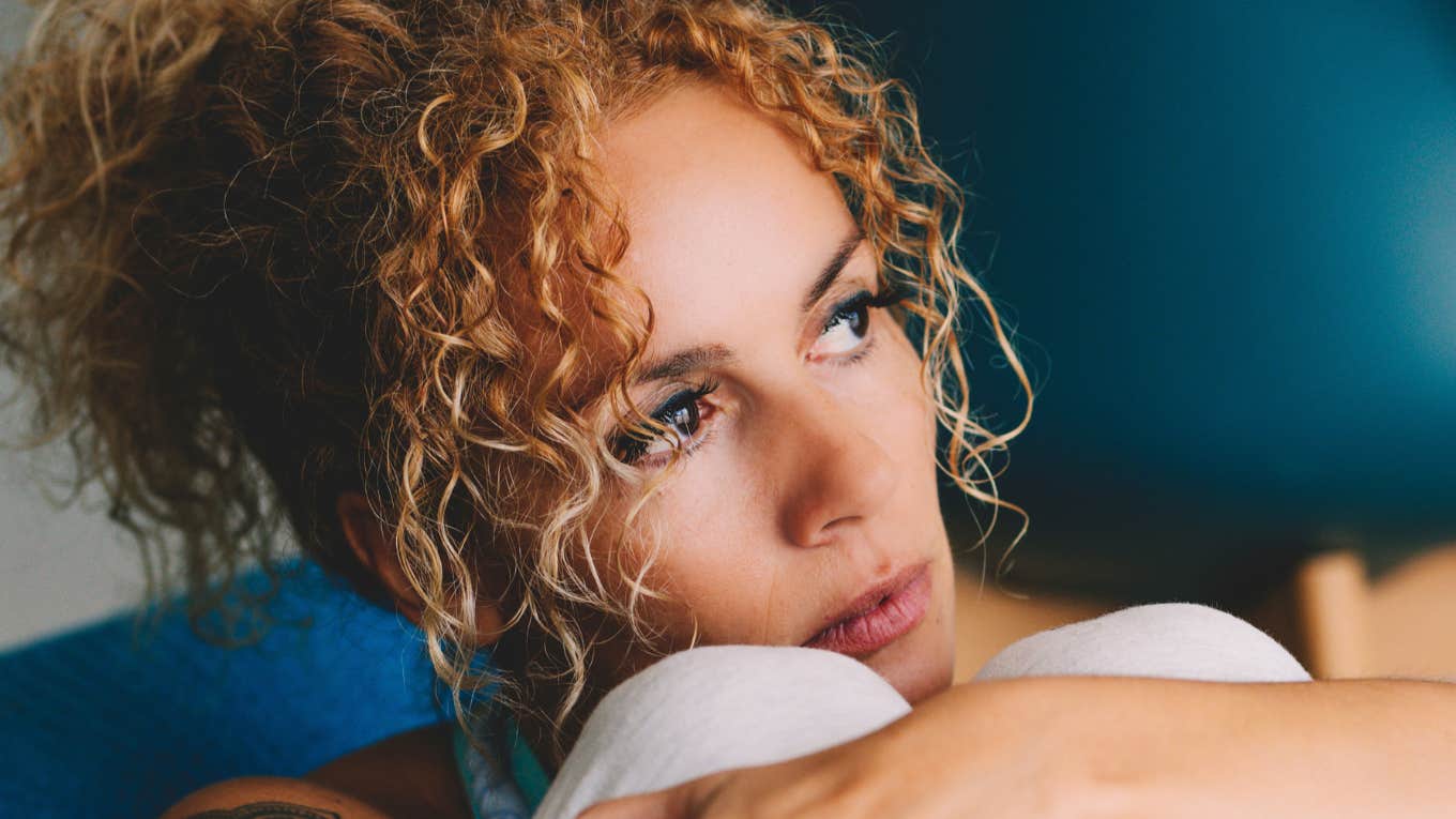 Woman heals broken heart.