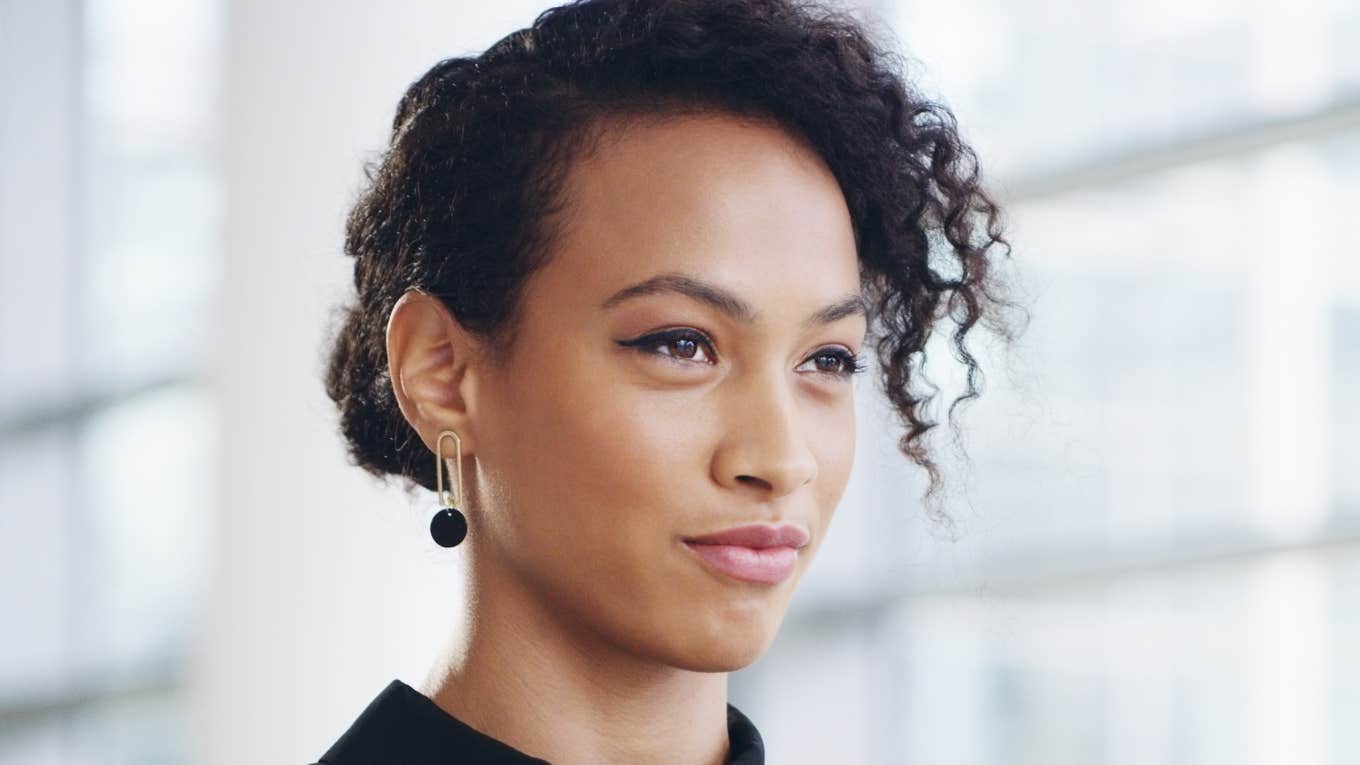 Self-confident person.