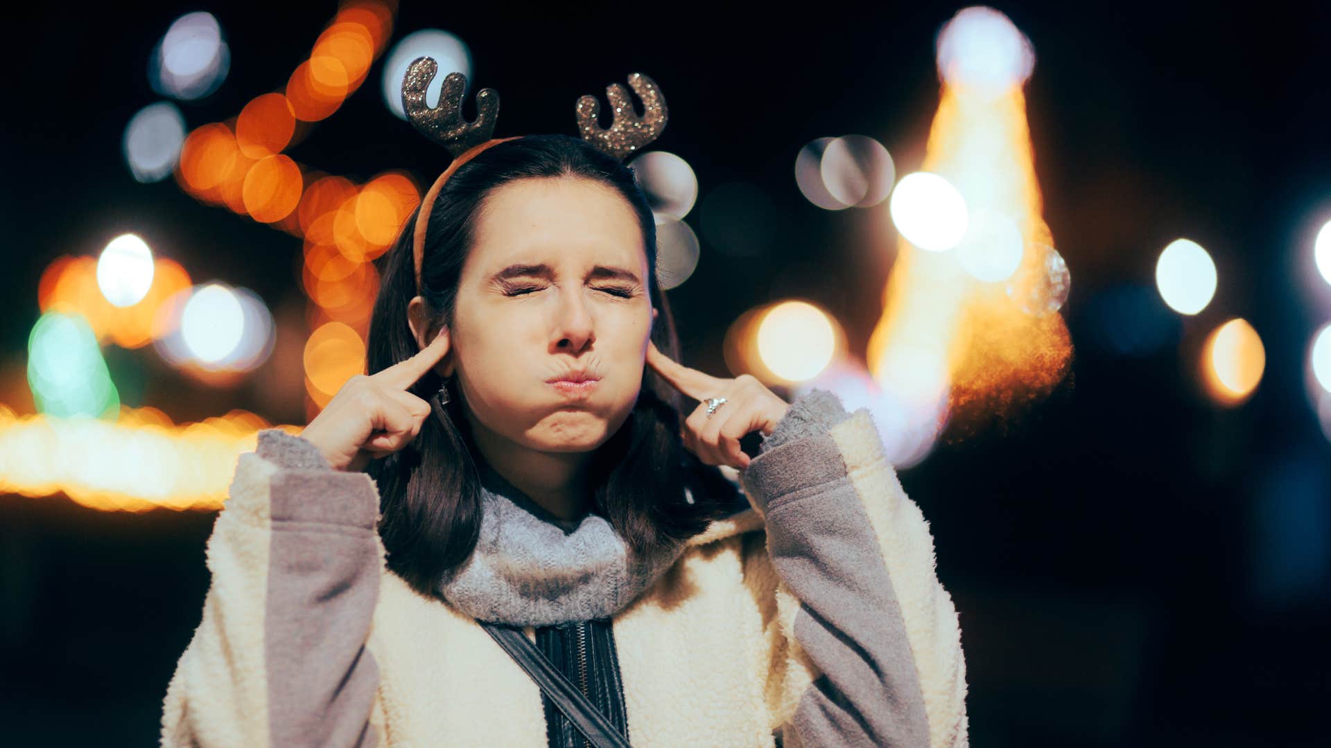 woman who protects her peace during holiday season by remembering intentions