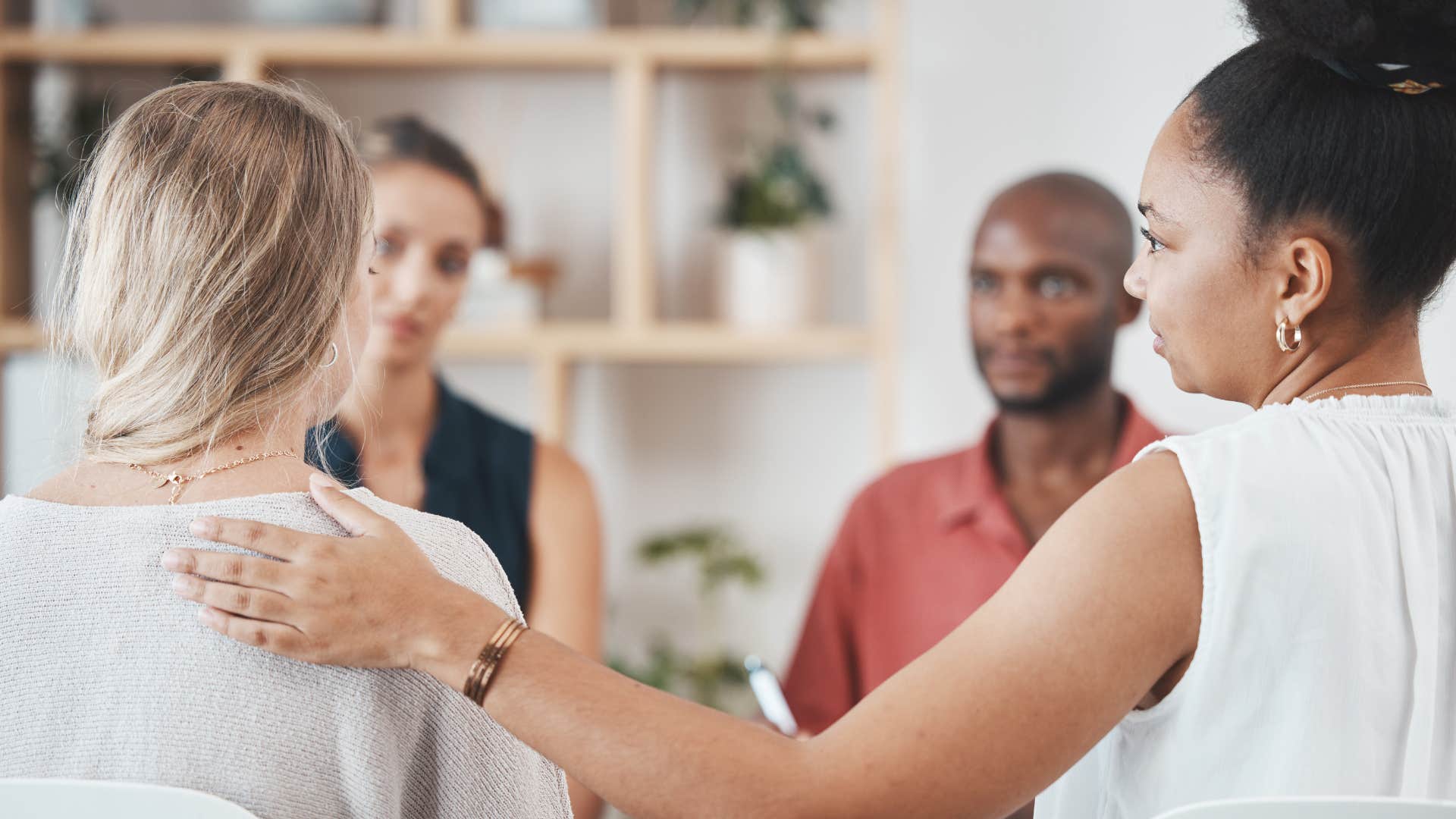 Decent person reads the room and offers compassion