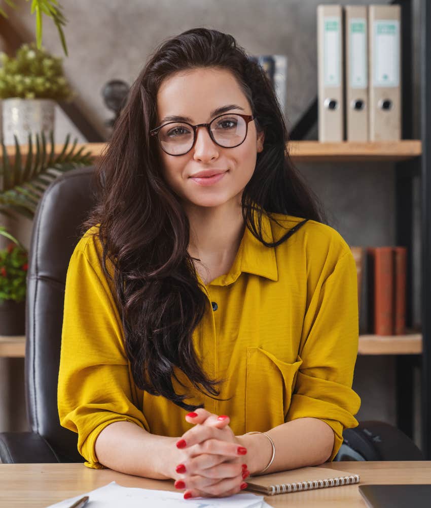 Classy person keeps smiling