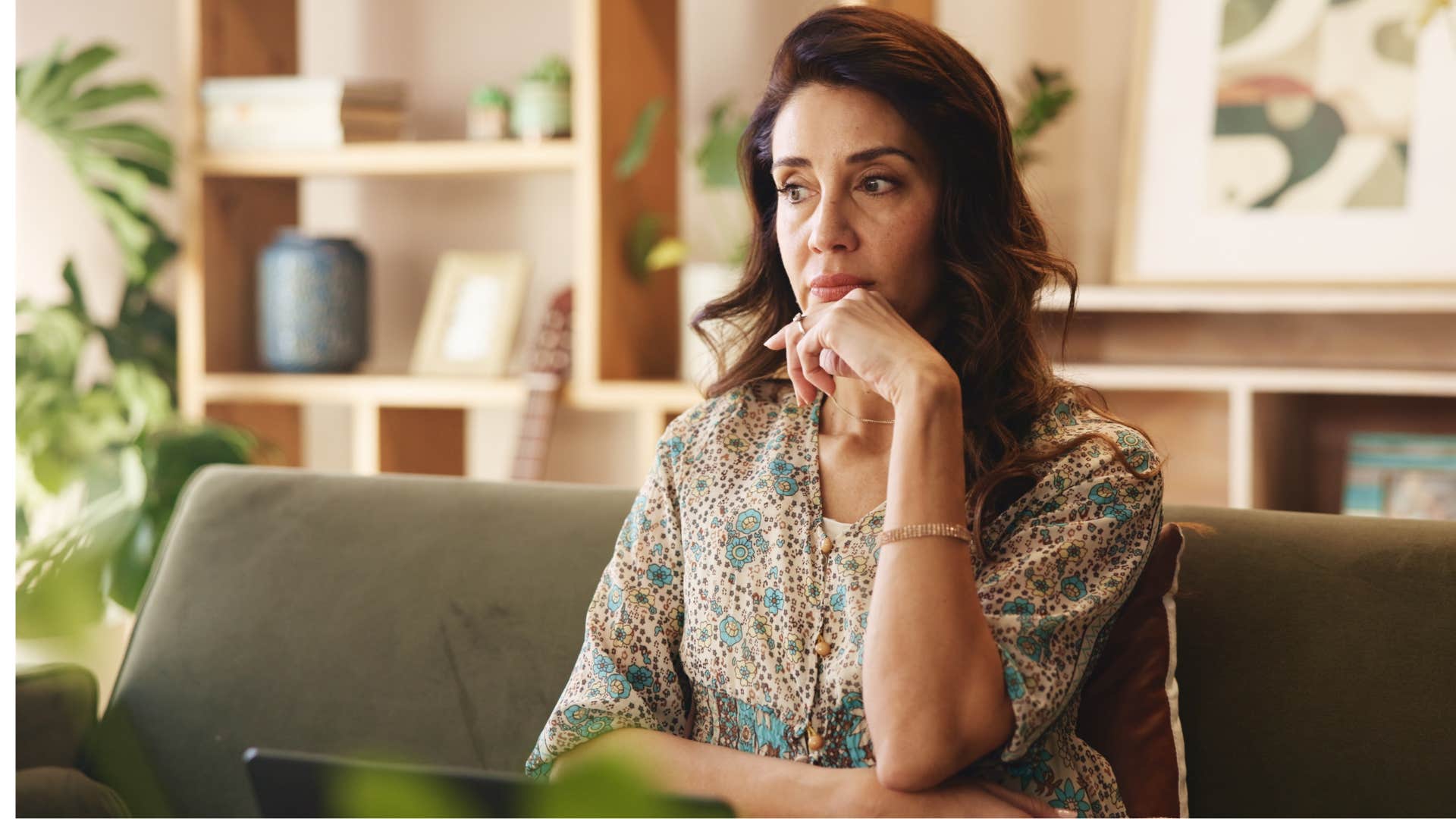 Confident person considers risks