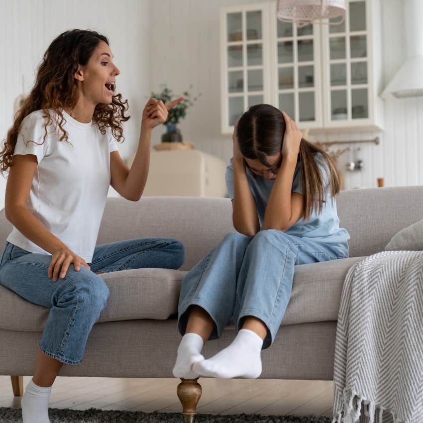 eggshell mom who makes her kid anxious and sets the mood at home