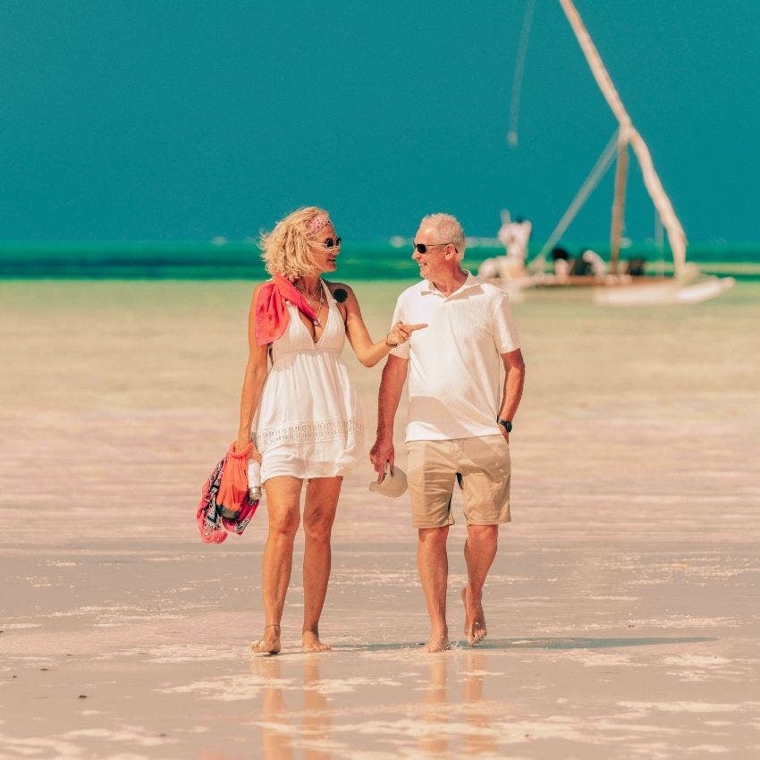 wealthy Boomers on vacation