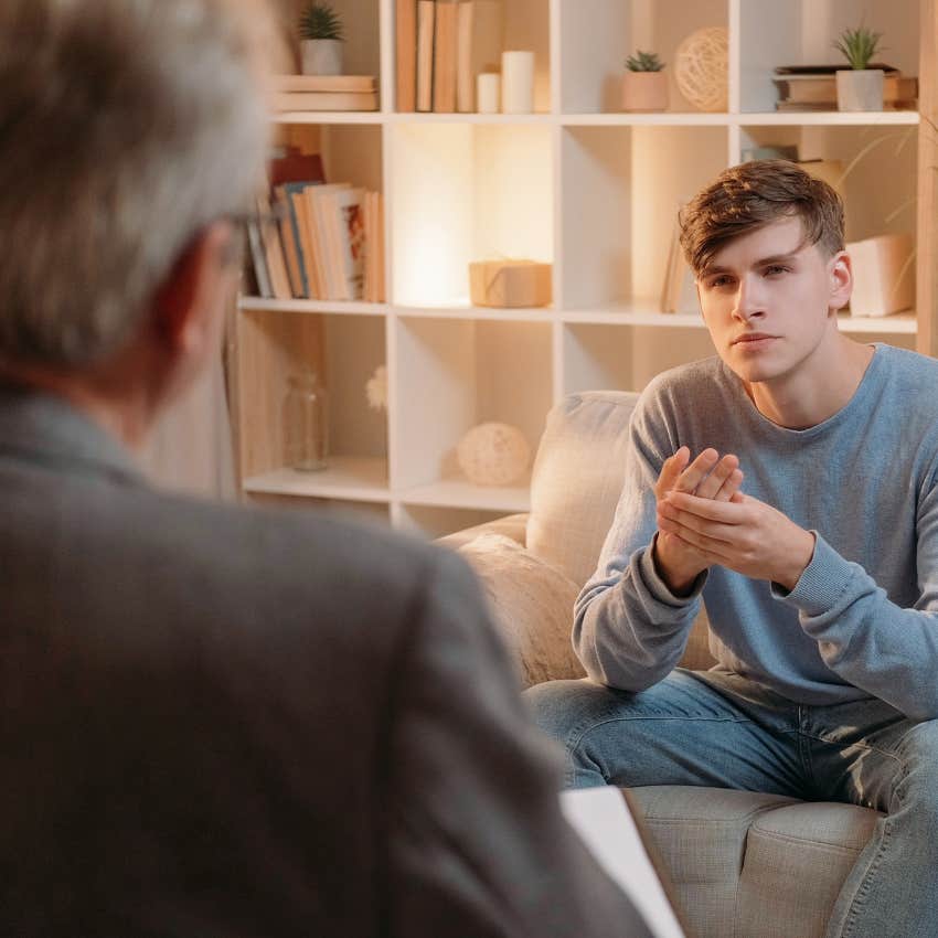 man who must listen to brutal truth that his therapist won't change him