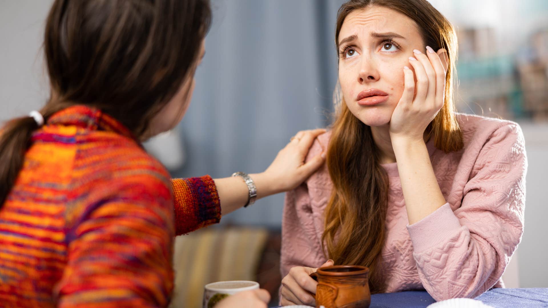 woman who gets more emotional support outside of relationship as sign it's time for couples counseling