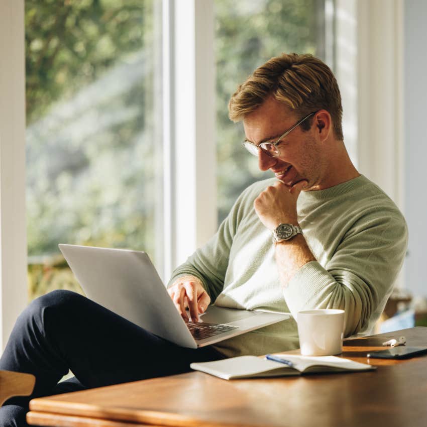 man whose turning his knowledge into extra income with online school