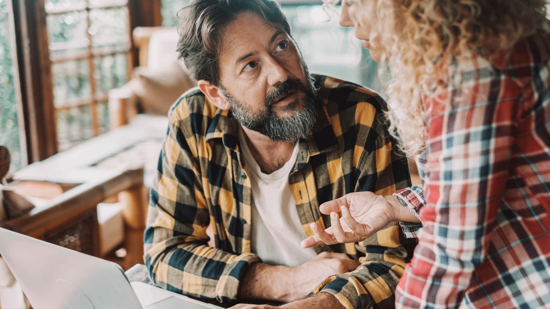 bossy woman trying to take over decisions