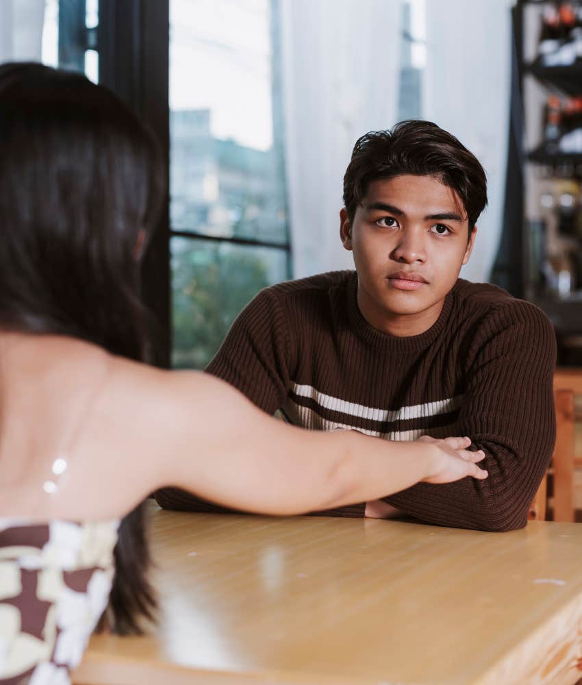 Triggered partner feels bad