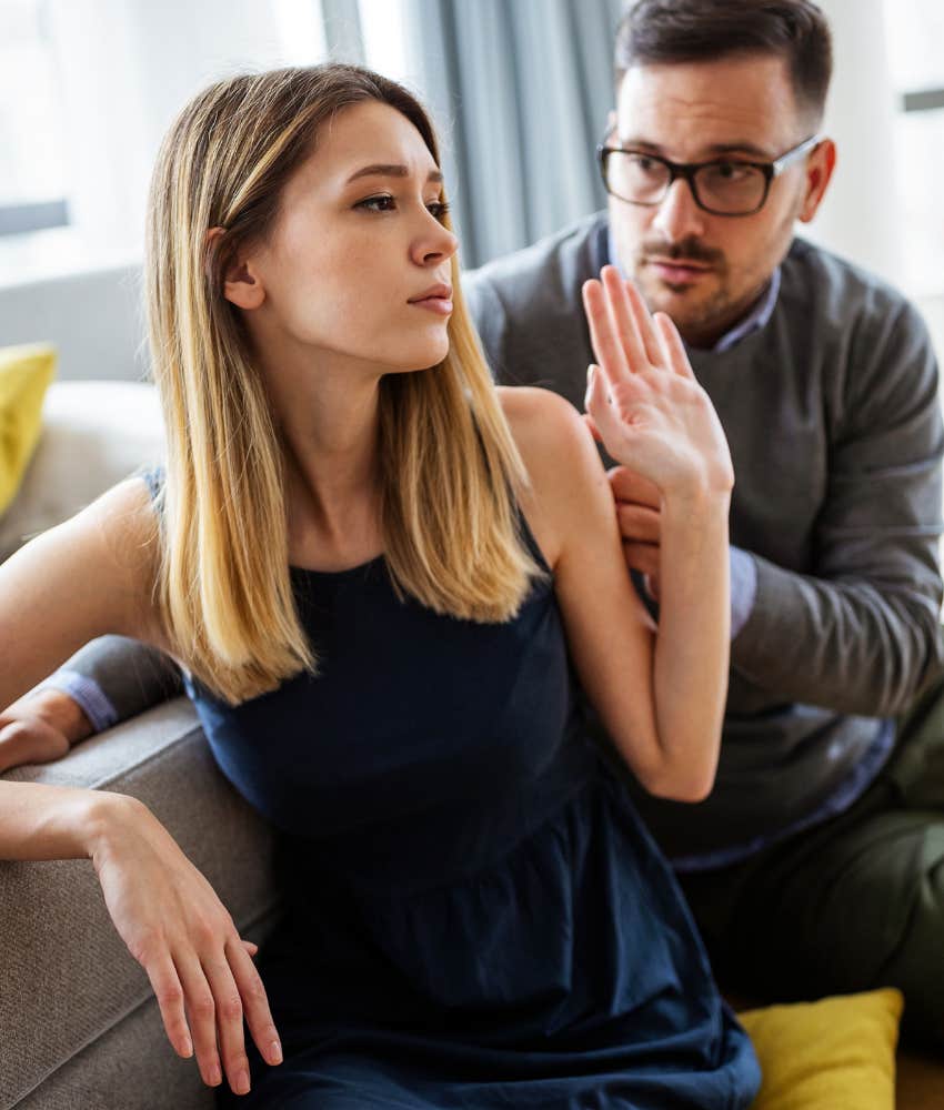 Partner feels smothered