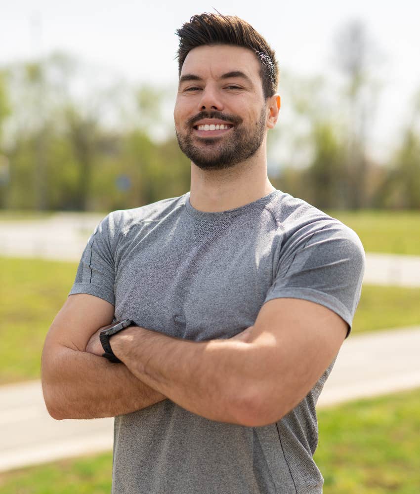 confident attractive man