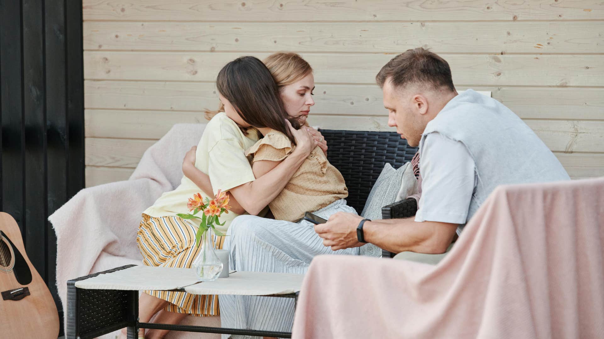 mother having accountability conversation with daughter
