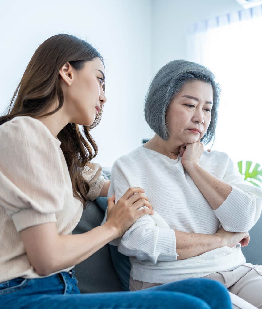 Empathic person listens 