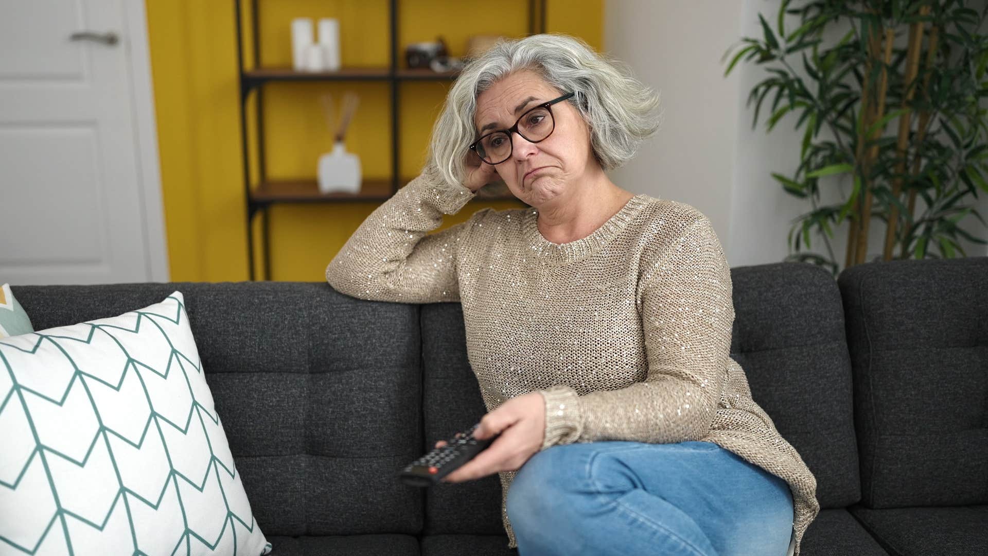 gen x woman annoyed at ads on her paid subscriptions