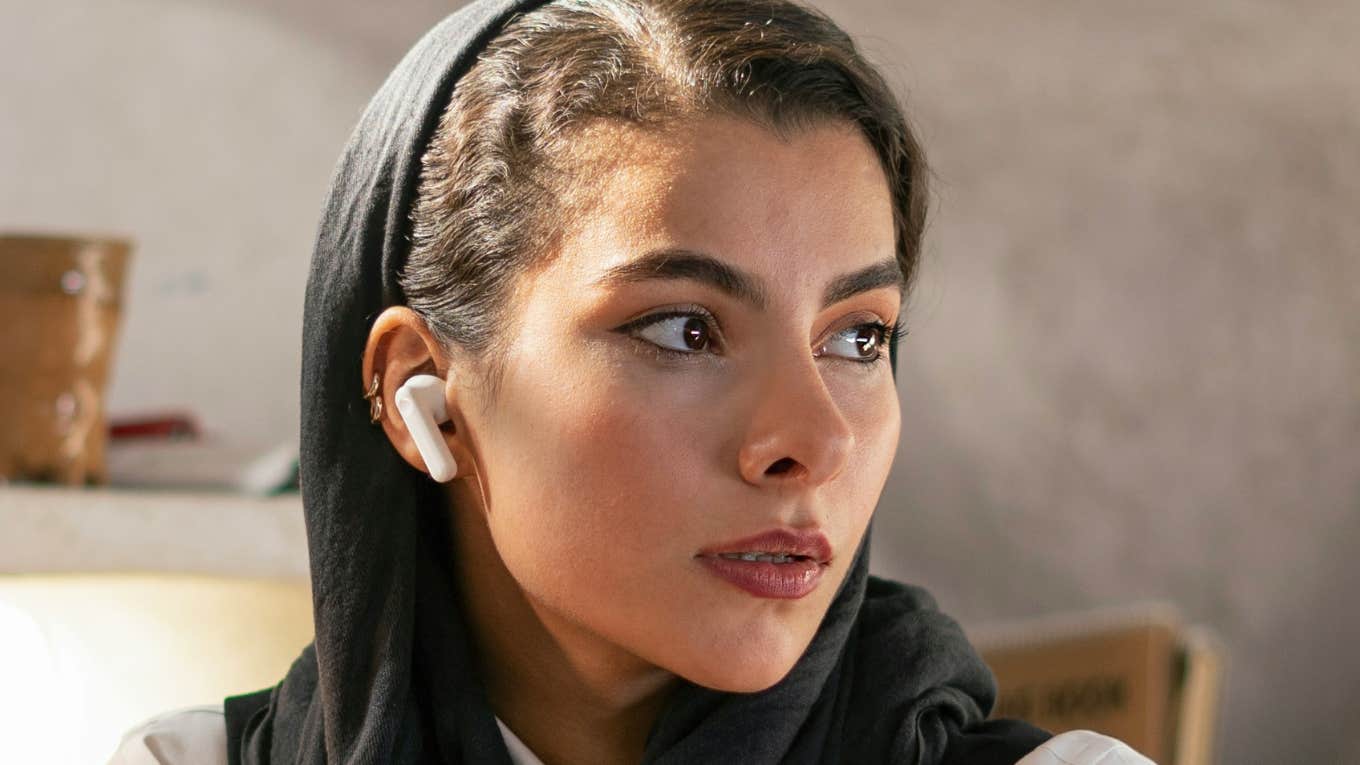 Woman has gut intuition.