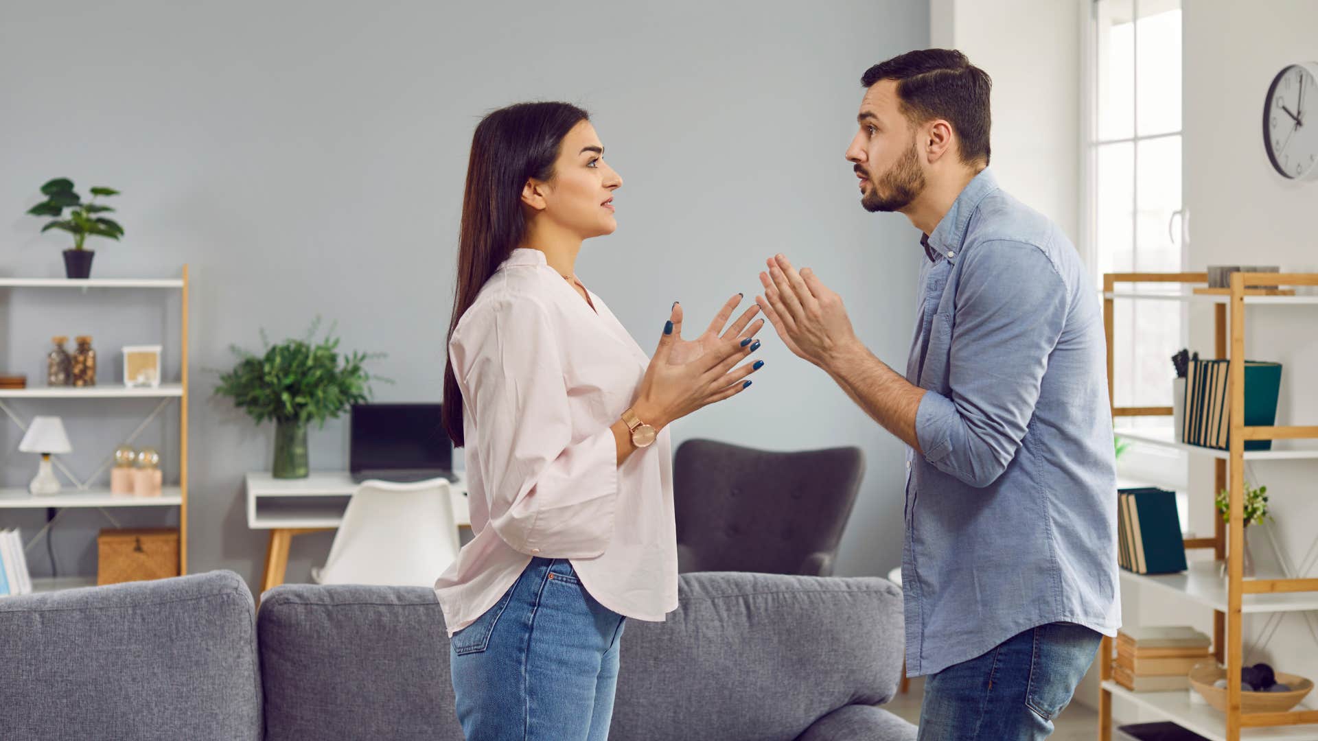 man who isn't as into woman as he says he is as he treats her poorly