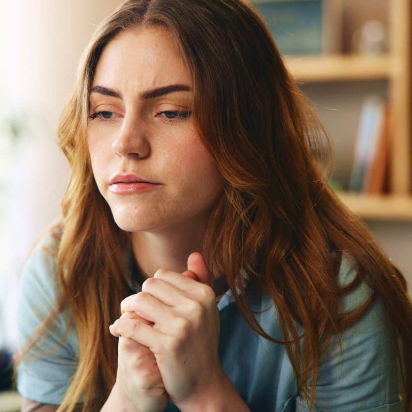 woman with naturally high eq as she understands she won't always be happy