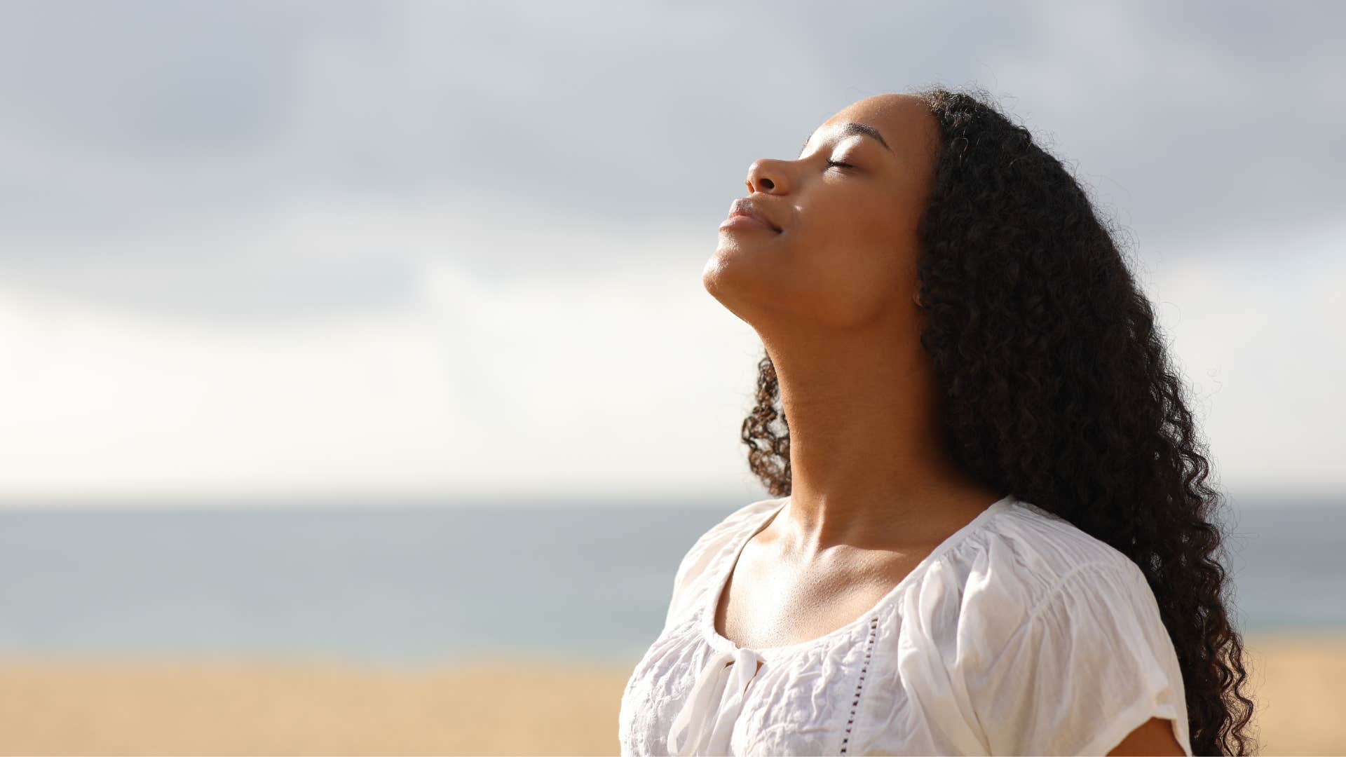 woman who is strong-hearted as she gets in touch with emotions