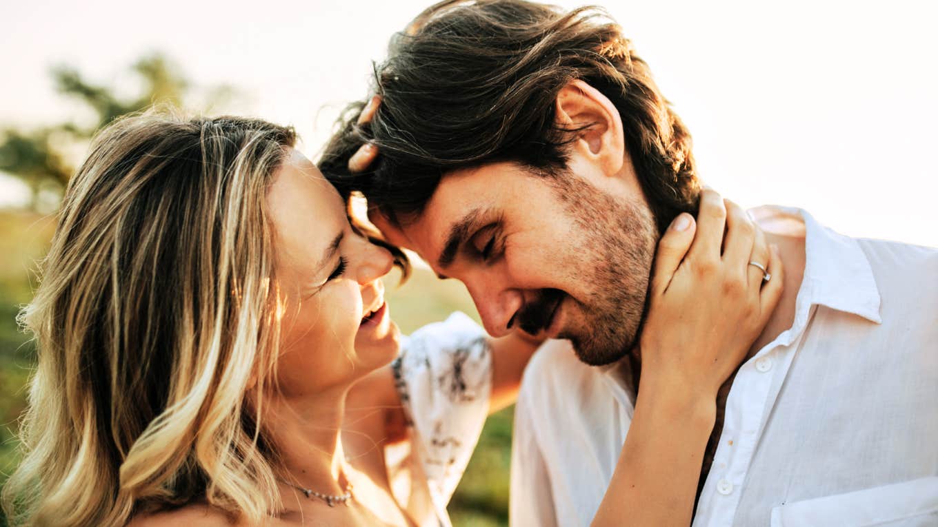 Couple talking intimately, illustrating conversations that indicate emotional maturity and strong communication in relationships