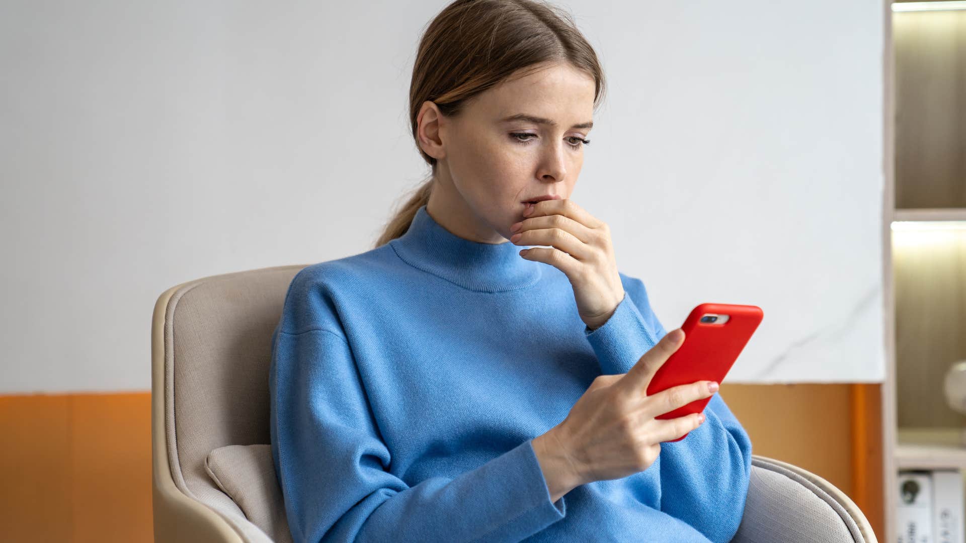 woman who is being ghosted with her anxious attachment style