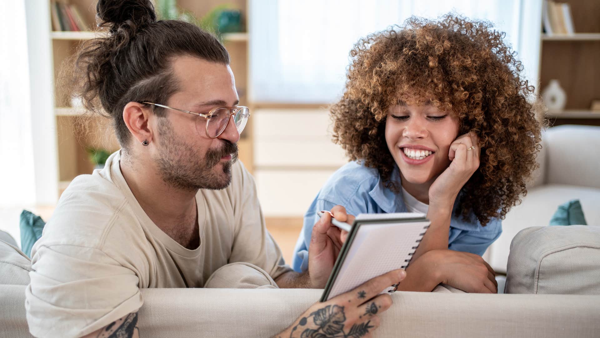 woman making space for her husbands emotions