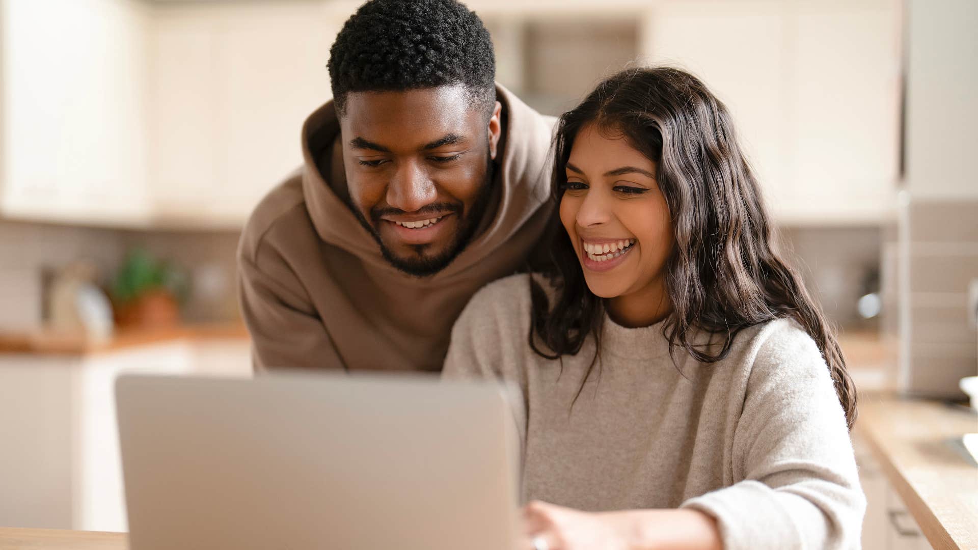 woman who remembers and cherishes small things sitting with her husband