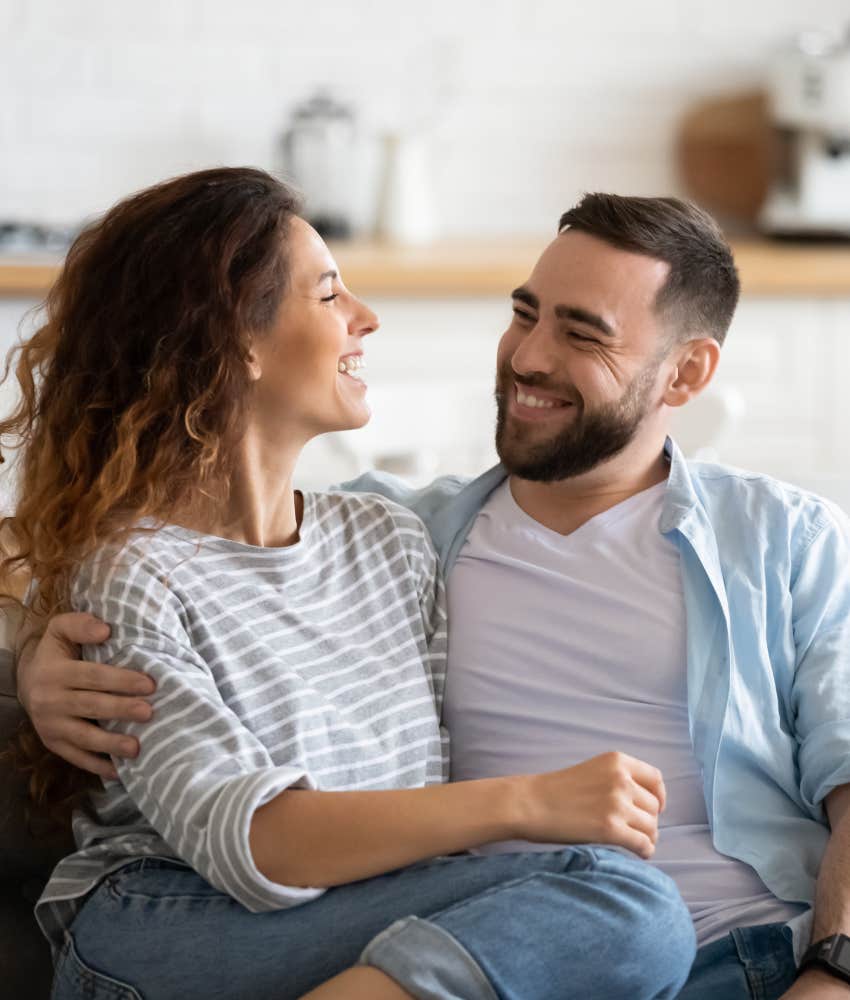 Happy couple respect each other's needs