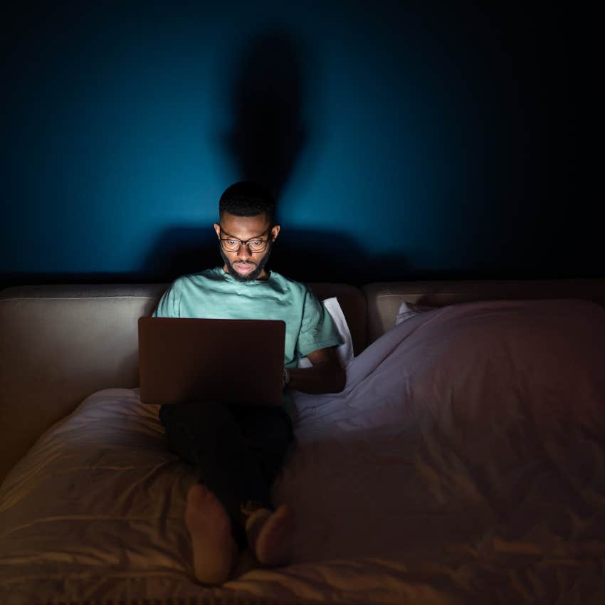 man who feels invisible at home as he spends excessive time online