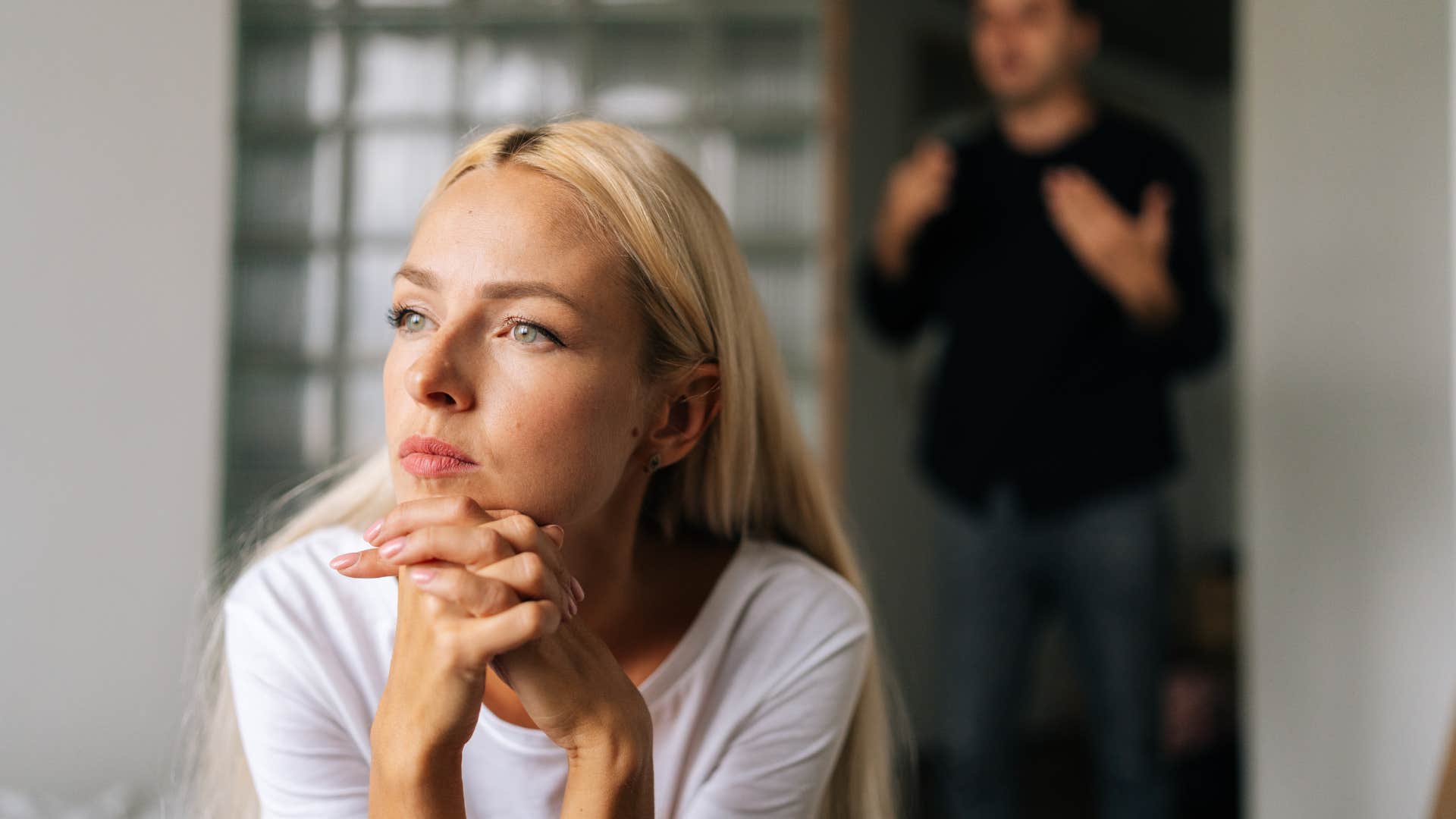 woman who feels resentment towards her husband