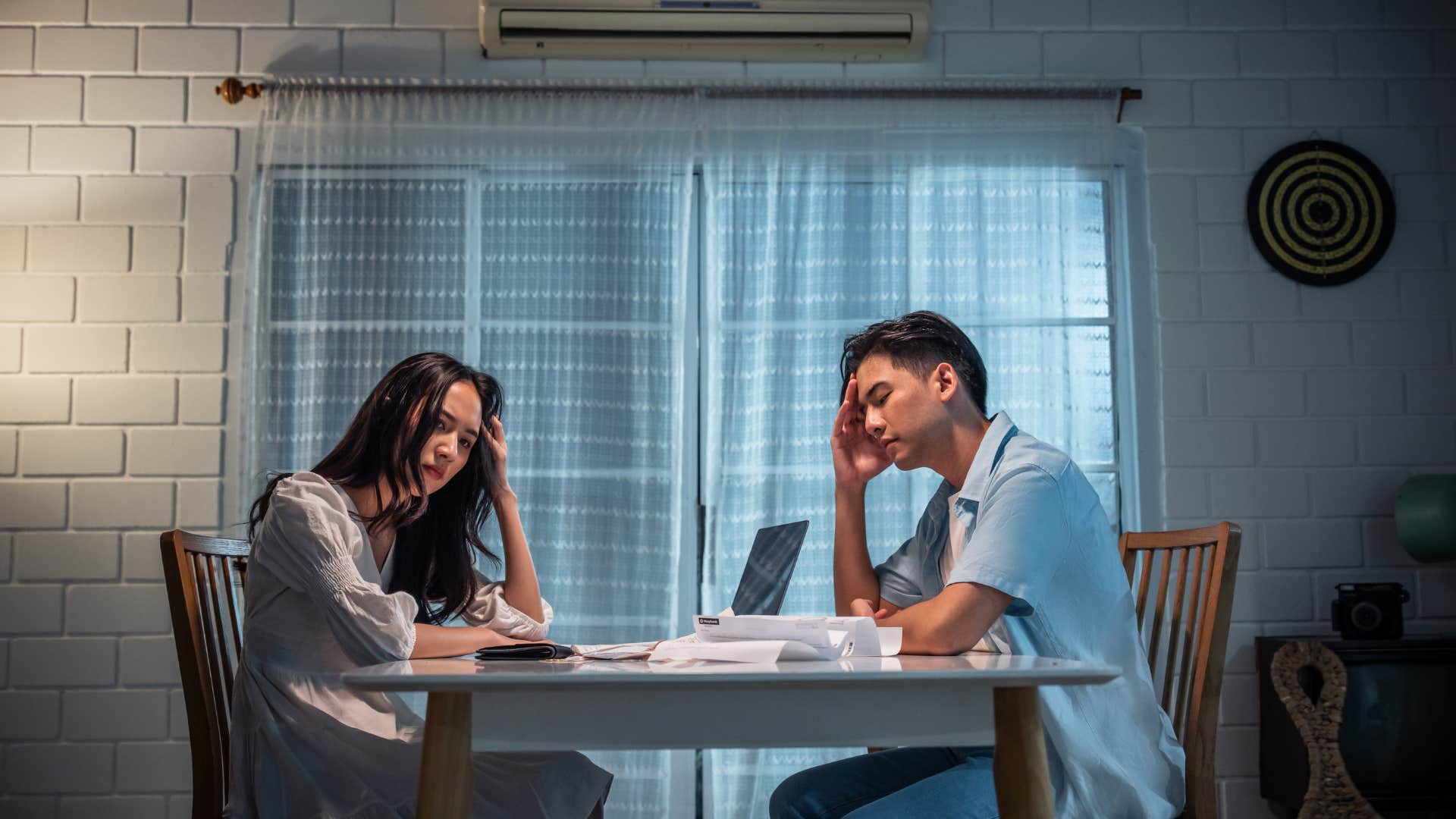 couple that is separating their finances