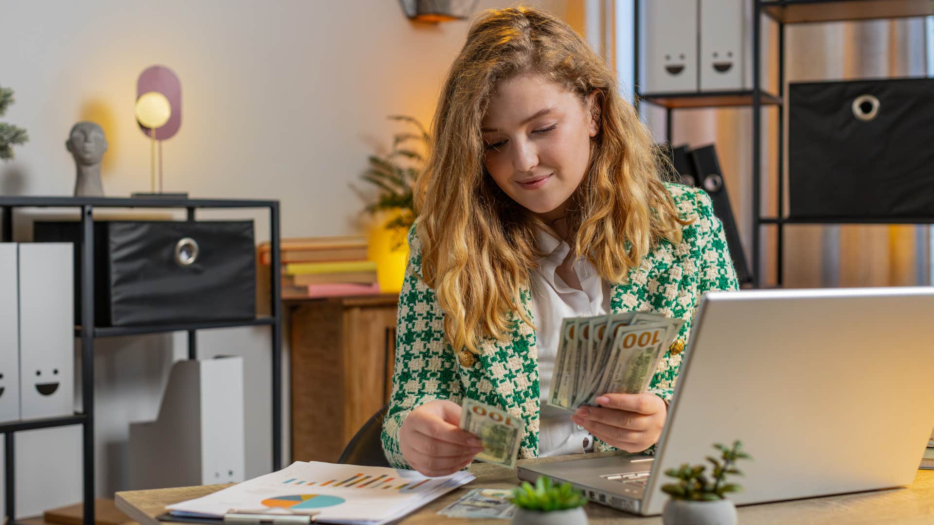 woman who is saving for a rainy day