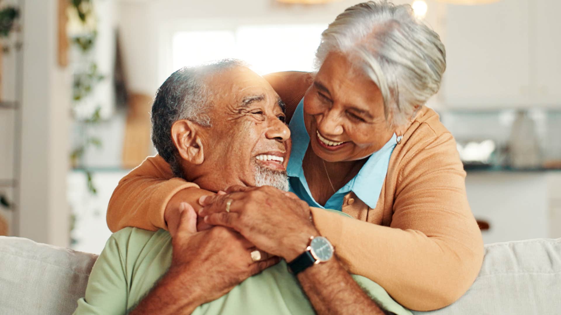 couple with healthy communication skills smiling