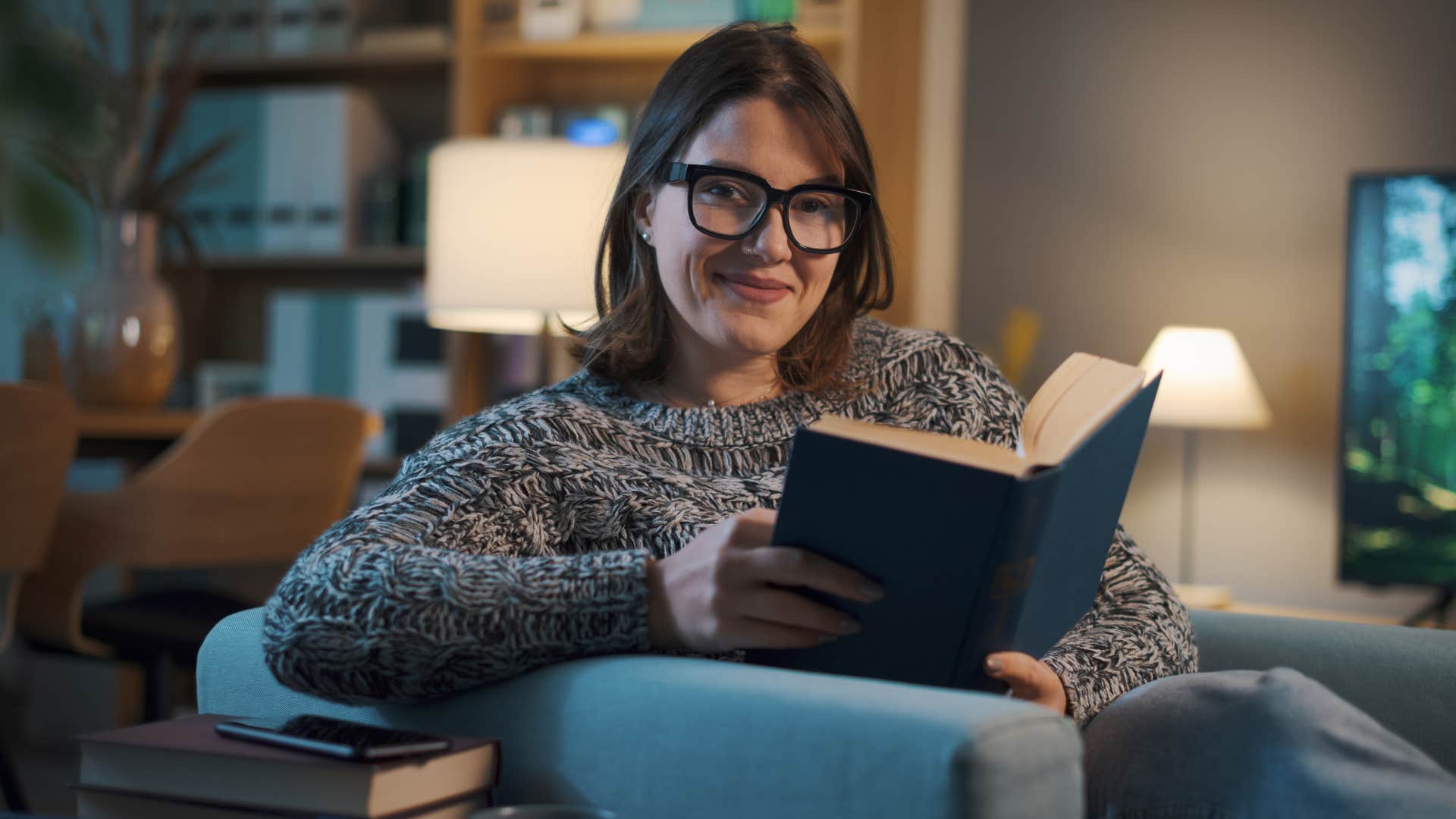woman who's maturing emotionally reading a book