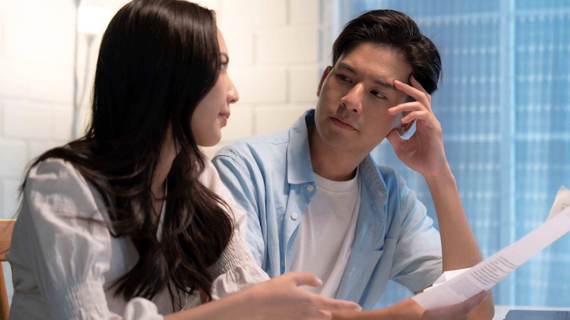 couple who focuses on everything looking good on paper