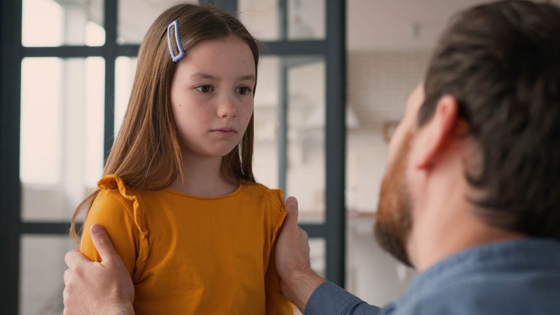 father saying we make it work to his daughter at home